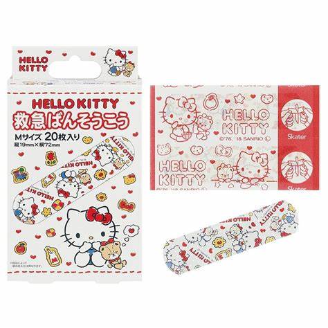 Skater First Aid Plaster 20pcs - Hello Kitty